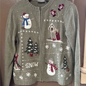 Croft & Barrow Green Winter Cardigan